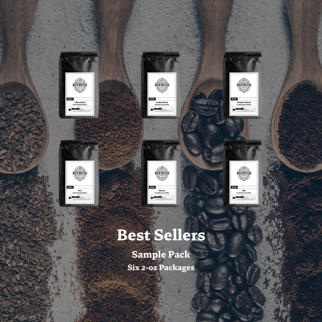 Best Sellers Coffee Sample Pack by Ruebush Coffee Roasters