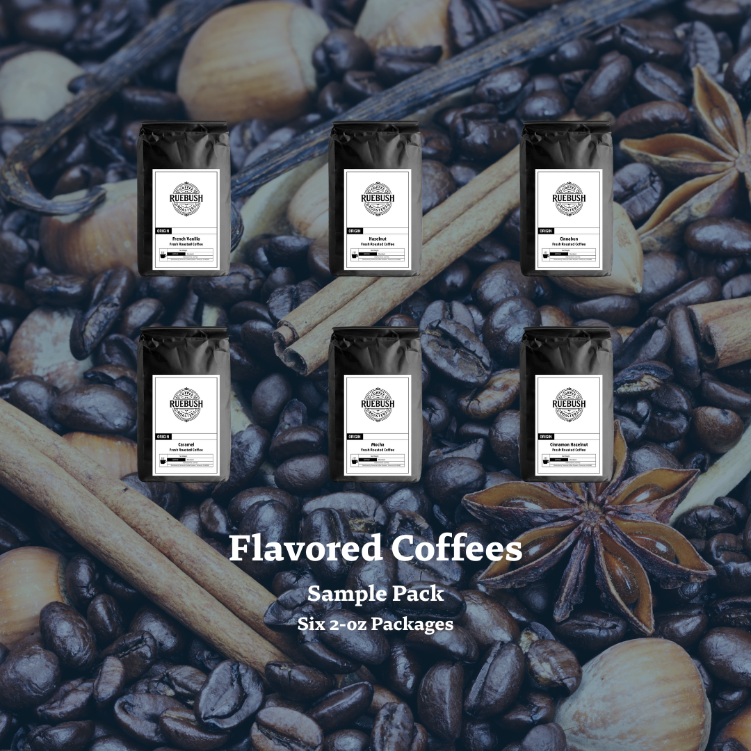 Flavored Coffees Sample Pack by Ruebush Coffee Roasters