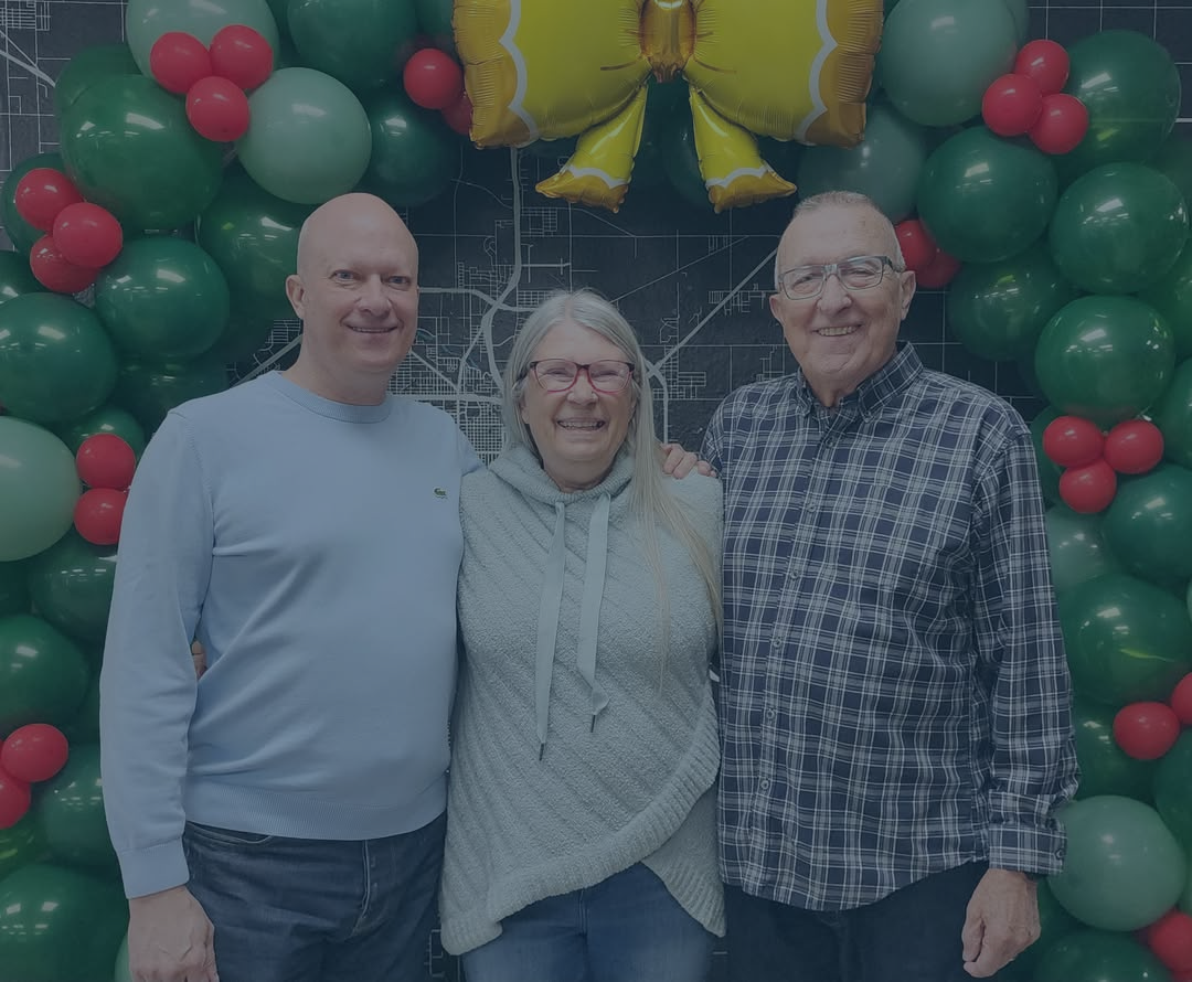 Ruebush Family Coffee Roasters Smiling at Church Event